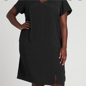 Universal Standard V-neck Faux Wrap Dres